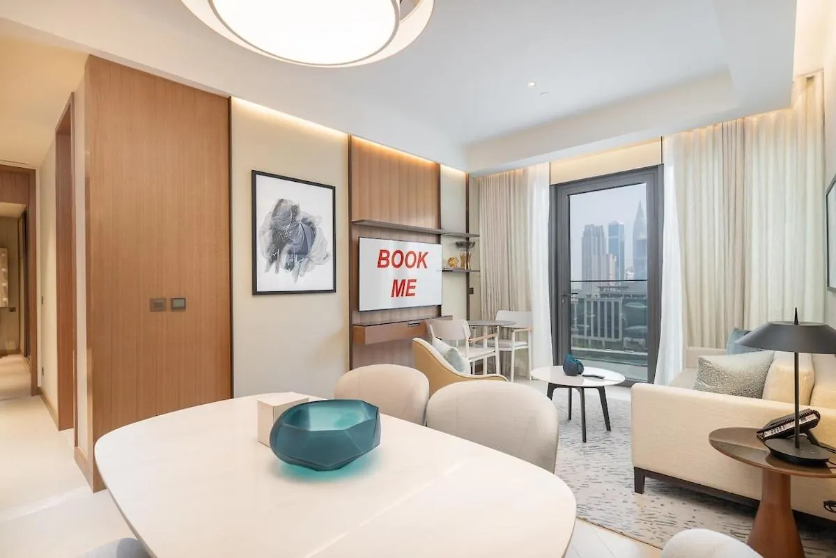 Chic Apartment For 4 With Burj Khalifa Views Dubai